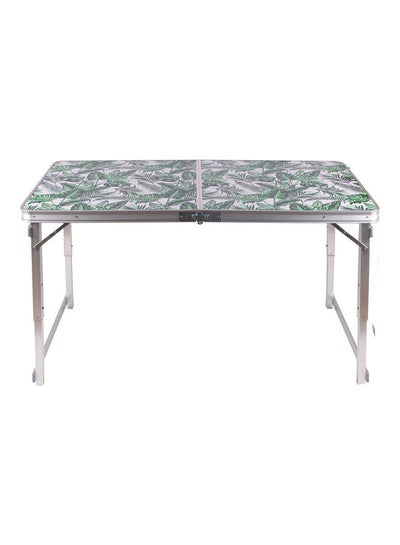 Buy Greenwood Rectangle Adjjustable Table Green/White 150x60x52cm in UAE