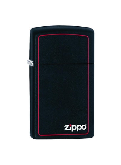 اشتري Slim Black Matte with Red Border with Zippo Logo Windproof Lighter 2.25inch في الامارات