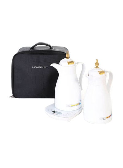 Buy 2-Piece Thermosin Electric Kettle 1.3 L 1350.0 W HC19DF1 White/Gold in Saudi Arabia