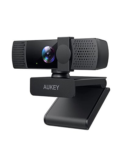 Buy PC-LM7 1080p High-Definition Webcam with Privacy Cover Black in Egypt