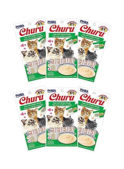 Buy 6-Piece Churu Tuna With Chicken Recipe 500grams in Saudi Arabia