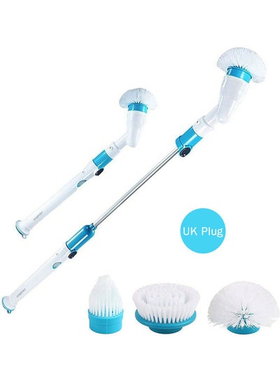 Buy Electric Bathroom Cleaning Brush Set White/Blue in Egypt