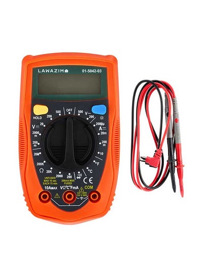 Buy Digital Multimeter Black/Orange 22.8cm in Saudi Arabia