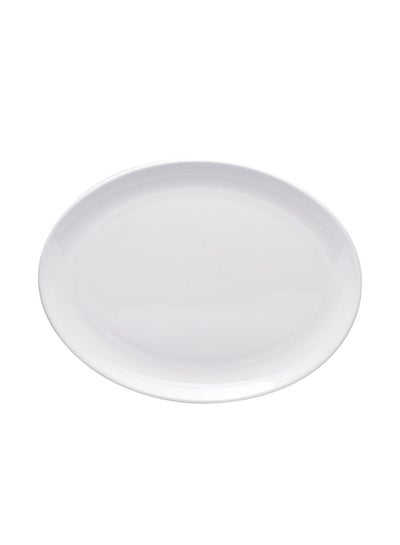 Buy Oval Coupe Platter White 31cm in UAE