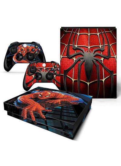 Buy Console and Controller Decal Sticker Set For Xbox One X Spider Man in UAE