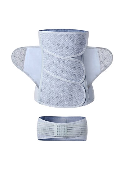 Buy Breathable Postpartum Abdominal Belt - Blue, Large in Saudi Arabia