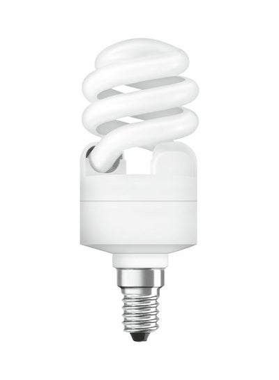 Buy 12W E14 Base 2700K 650lm Dulux Mini Twist Energy Saver Bulb Warm White 103x41x41mm in UAE
