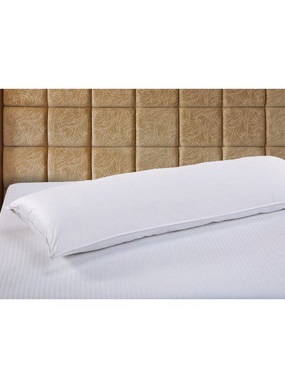 Buy Large Body Cotton Pillow with Removable Cover Cotton White 140 x 50cm in UAE