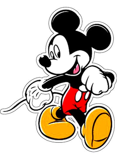 Buy Mickey Mouse Decorative Wall Sticker Multicolour in Saudi Arabia