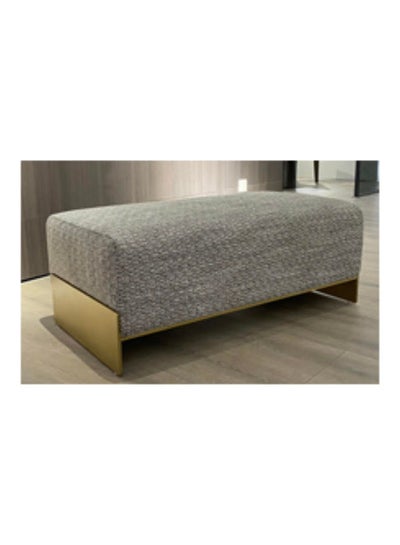 Buy Contemporary Bedroom And Living Room Bench Grey/Gold in UAE