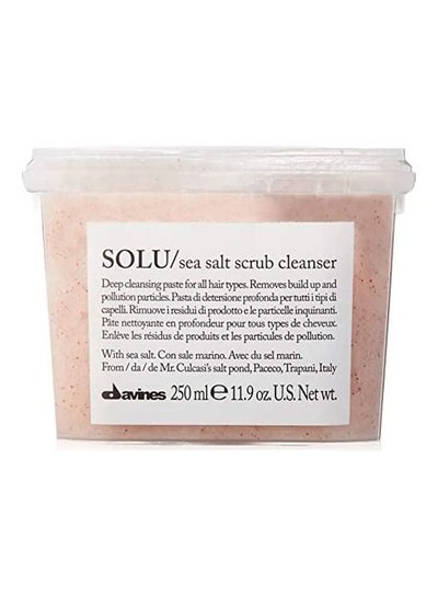 Buy Davines Solu Sea Salt Scrub Cleanser Multicolour 250ml in UAE