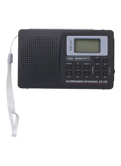 Buy Portable FM/AM/SW Multiband Digital Stereo Radio LU-H86-33 Black in Saudi Arabia