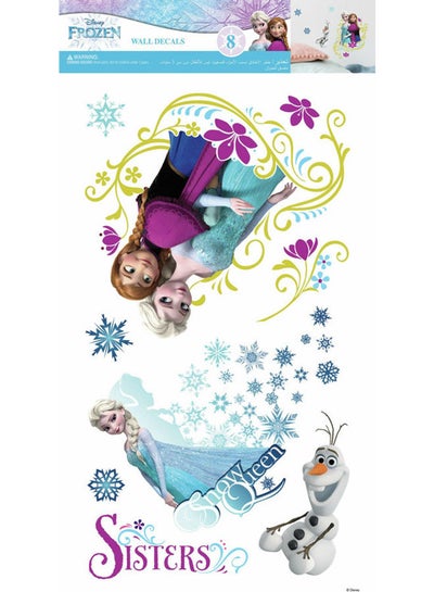 Disney Frozen Anna and Elsa Wall Sticker Multicolor price in UAE, Noon UAE