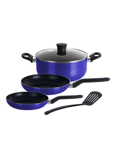 Buy 5-Piece Cookware Set Blue/Black 24 x 10cm in UAE