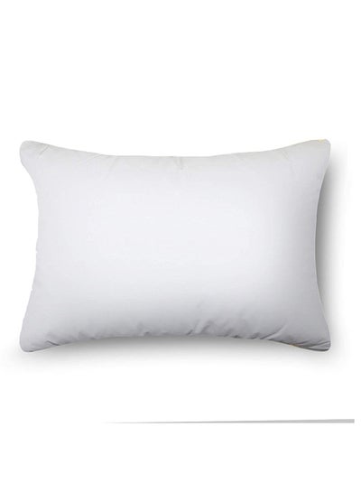 Buy Anti Microbial Press Pillow Cotton White 50x75cm in UAE