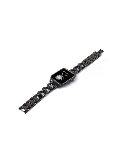 Buy Replacement Chain Band For Apple iWatch Series 7/6/SE/5/4/3/2/1 38/40/41mm Black in UAE