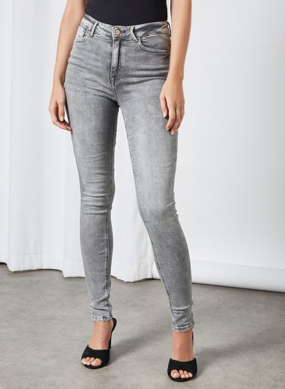 Buy Classic Skinny Jeans Grey in UAE