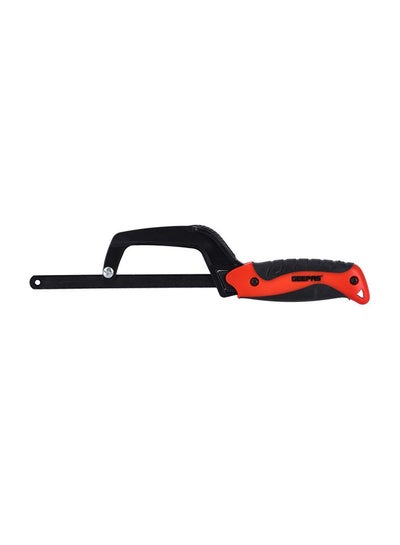 Buy AL Handle Hacksaw Saw 250mm| Portable Multi-Purpose DIY Saw Hacksaw Universal Saw Woodworking Tool | Comfortable Handle | Ideal for Cutting Wood, Plastic, Rope, Bamboo, Soft Rubber Red/Black 250mm in UAE