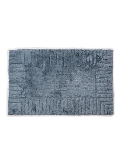 Buy Cotton Bath Mat Grey 60 x 90cm in Saudi Arabia