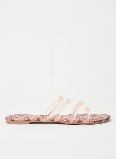 Buy Slip-On Flat Sandal Clear in Saudi Arabia