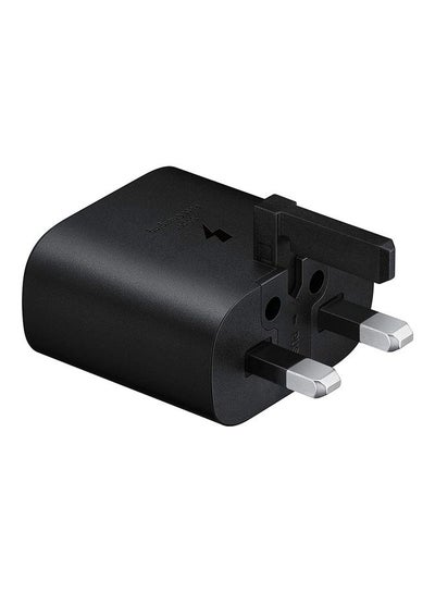 Buy 25W  Fast Charging  Adapter For Samsung Black in UAE