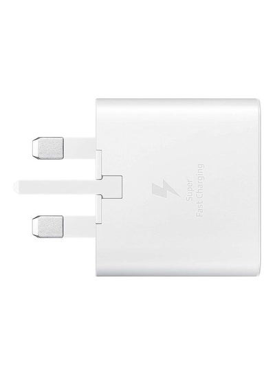 Buy 25W  Super Fast Charging  Adapter For Samsung white in Saudi Arabia