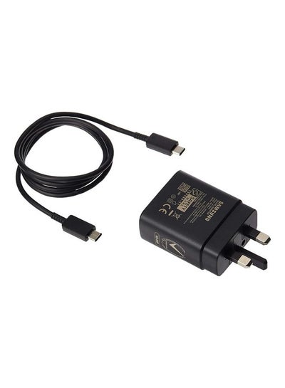 Buy Type C Fast Charger For Samsung Black in Saudi Arabia