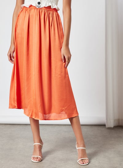 Buy Comfortable Stylish Skirt Orange in Saudi Arabia