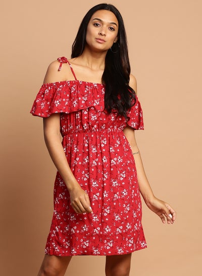 Buy Stylish Mini Dress Red in Saudi Arabia