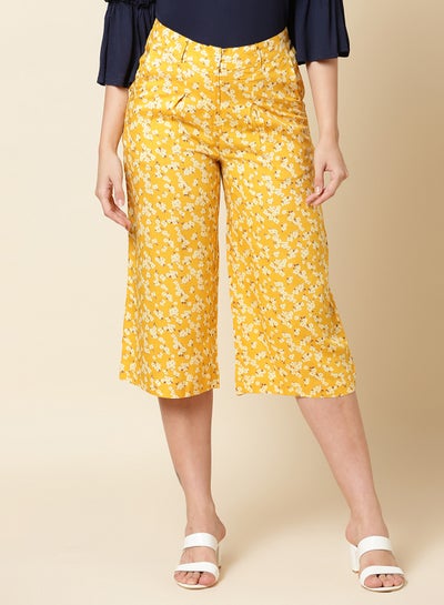 Buy Casual Culottes Yellow in Saudi Arabia