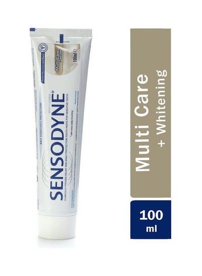 Buy Multi Care and Whitening Toothpaste for Sensitive Teeth White 100ml in Saudi Arabia