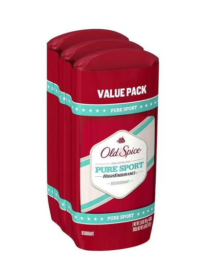 Buy Aluminum Free Deodorant  High Endurance Pure Sport  Pack Of 3 Multicolour in UAE