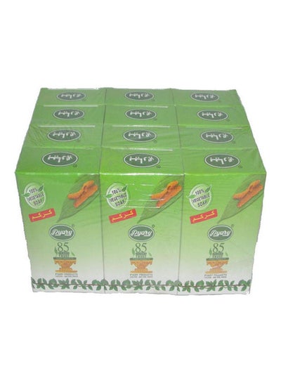 Buy Ayurvedic Soap Turmeric 12 Pcs Green in UAE