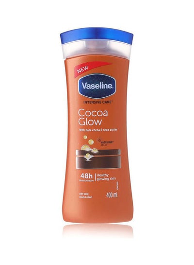 Buy Intensive Care Cocoa Glow Body Lotion With Pure Cocoa And Shea Butter Brown 400ml in Egypt