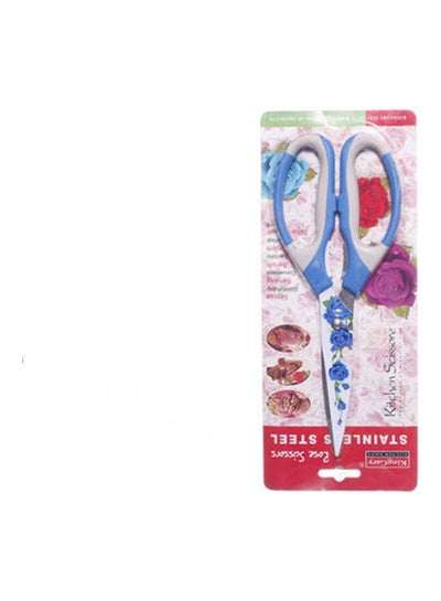 Buy Stainless Ceramic Kitchen Scissor With Illustrations Blue in Egypt