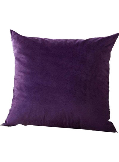 Buy Square Shaped Decorative Cushion Purple 65x65cm in Saudi Arabia