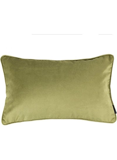 Buy Decorative Velvet  Cushion Green 60x40cm in Saudi Arabia