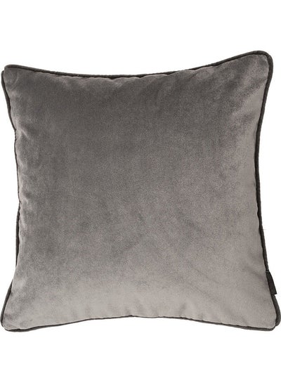 اشتري Decorative Velvet  Cushion Grey 43x43cm في السعودية