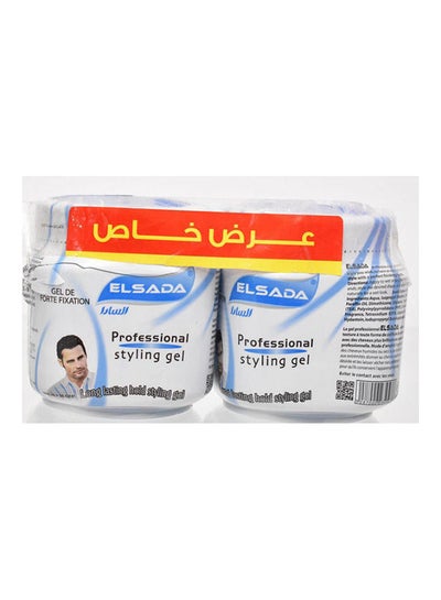 Buy Professional Styling Gel 2Pieces Multicolour 1000ml in Saudi Arabia