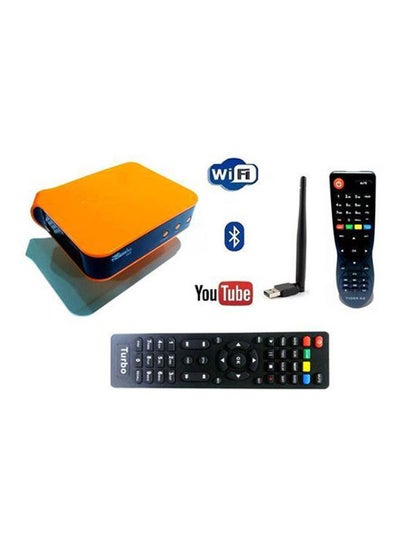 اشتري H 3 Receiver With Remote Bluetooth + Free Wifi Receiver + Turbo Remote TIGER H 3-ORA Orange في مصر