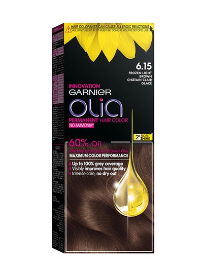 Buy Olia No Ammonia Permanent Haircolor 6.15 Frozen Light Brown in UAE