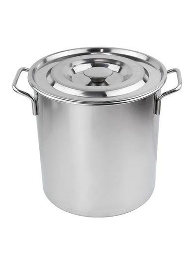 Buy Large Soup Pot Silver 50cm in Saudi Arabia