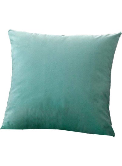 Buy Velvet Decorative Cushion Green 25 x 25cm in Saudi Arabia