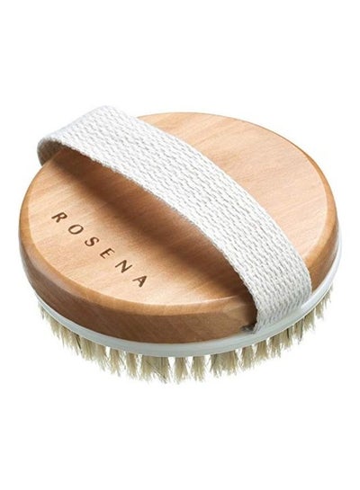 Buy Dry Brushing Body Brush - Best for Exfoliating Dry Skin Yellow/White 1.4X4.3X4.3inch in Saudi Arabia