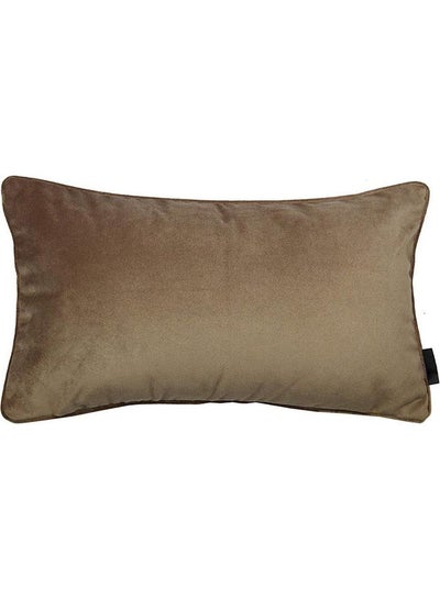 Buy Solid Design Decorative Pillow Grey 50x30cm in Saudi Arabia