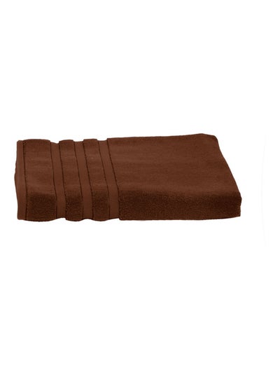 Buy Pure Cotton Bath Towel Brown 80x160cm in Saudi Arabia