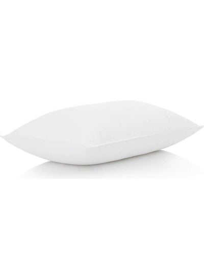 Buy Comfortable Bed Pillow Microfiber White 180x50cm in Saudi Arabia