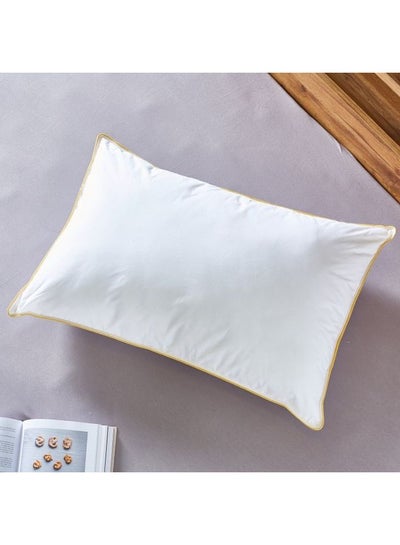 اشتري 2-Piece Comfortable Soft Pillow Set مزيج من المواد أبيض 50x140سم في السعودية