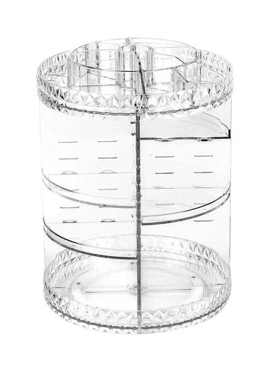 Buy 360 Degree Rotating Adjustable Cosmetic Makeup Organizer Clear in Egypt