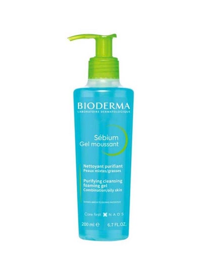 Buy Sebium Gel Moussant Face Wash 200ml in Saudi Arabia